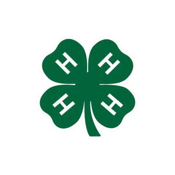 Green 4-H clover emblem