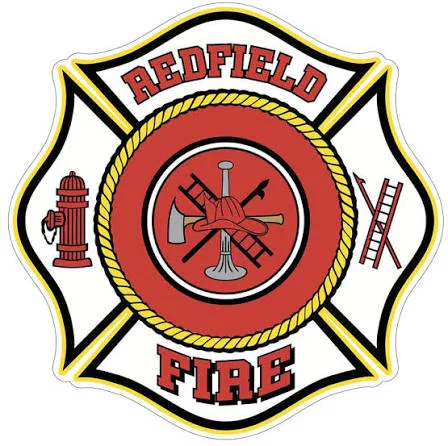 Redfield Fire Department Maltese cross emblem