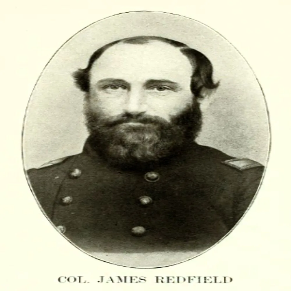 Historic portrait of Colonel James Redfield in his Civil War uniform